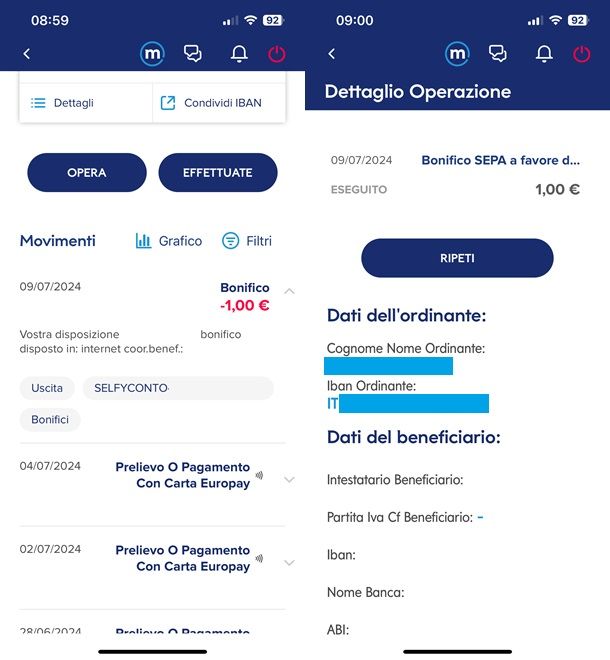 Come annullare bonifico Mediolanum