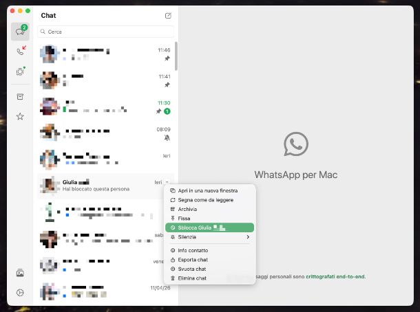 WhatsApp Mac