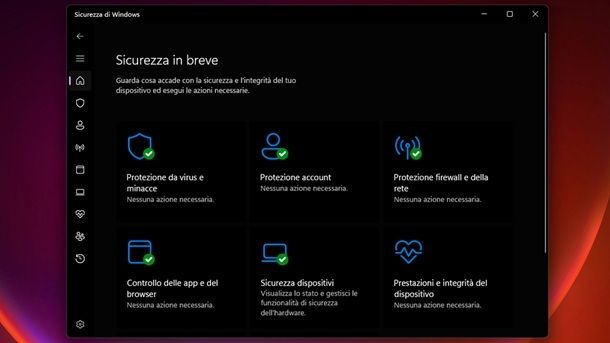Soluzioni integrate Windows 11