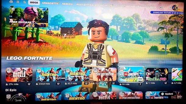 Personaggio Lego di Fortnite