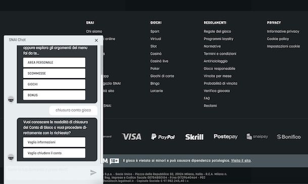 Chat SNAI Web