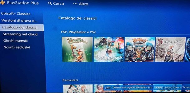 Il catalogo dei giochi PSP