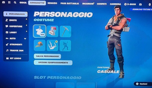 Il personaggio principale di Fortnite 