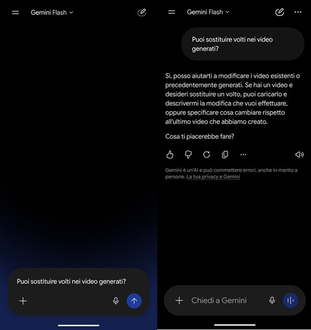 Gemini app volti