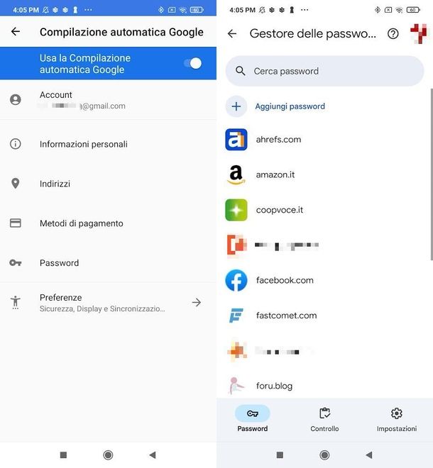 come vedere le password salvate su Android 