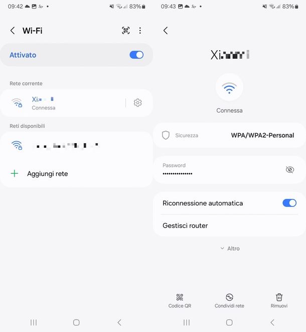come vedere le password salvate su Samsung wifi