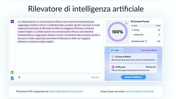 Copyleaks Testo IA