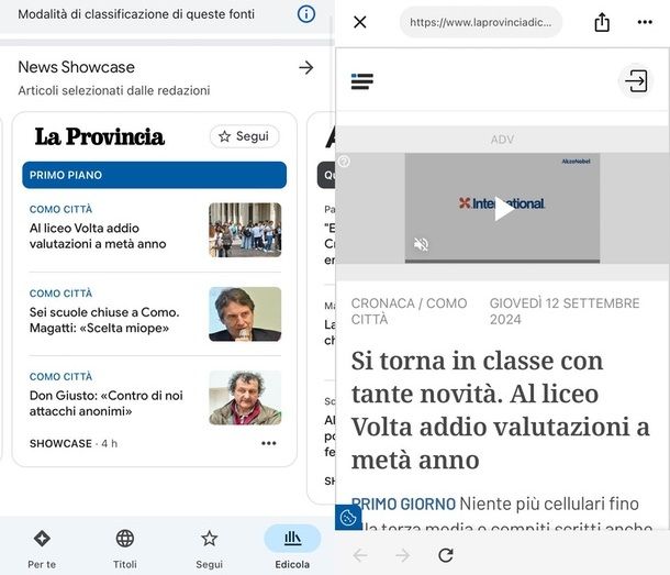 Google News app iPhone