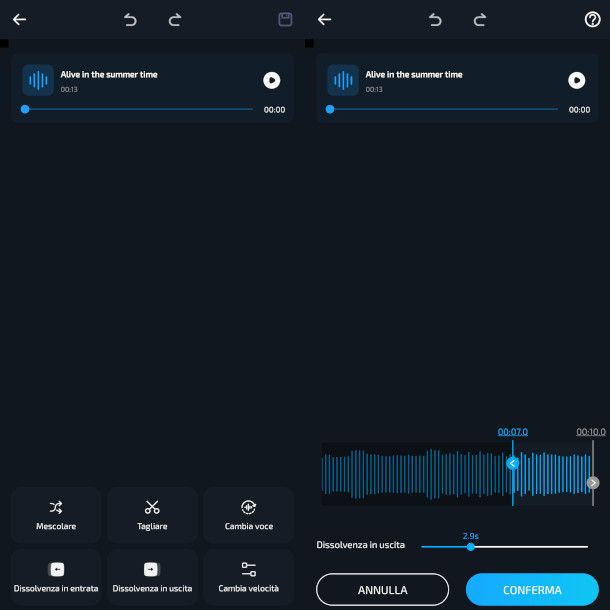 schermate app SuperSound