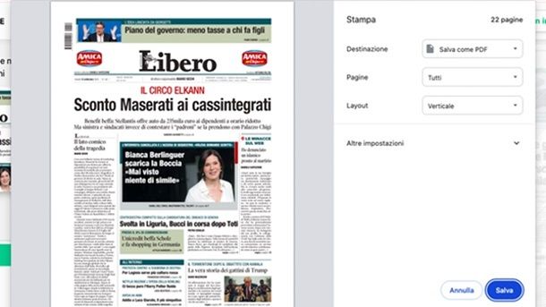 PressReader quotidiani PDF