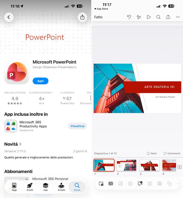 PowerPoint iPhone