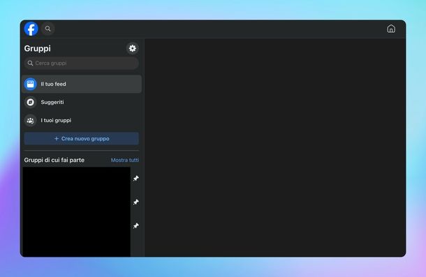 Commentare in anonimo Facebook Web