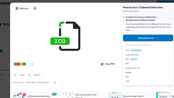 Icone gratis ico