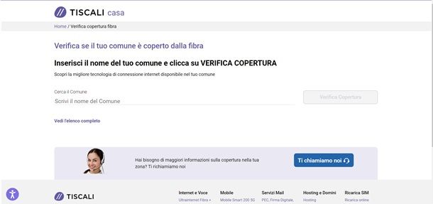 copertura tiscali