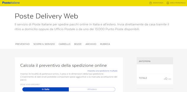 Poste Delivery Web