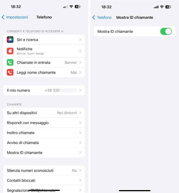 Come nascondere numero cellulare iPhone