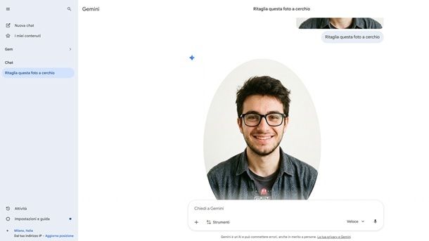 Gemini modifica foto IA