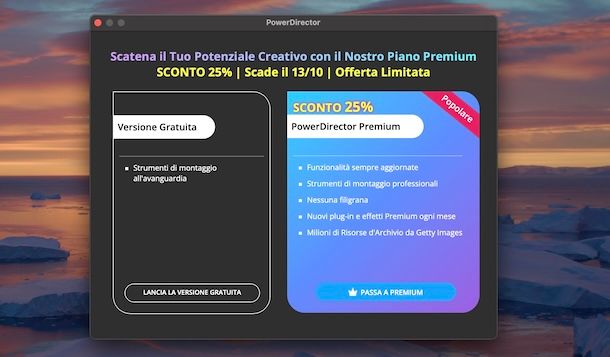 PowerDirector su Mac