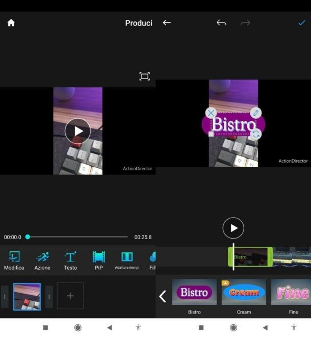 Come mettere scritte su un video da Android
