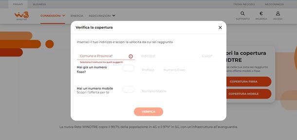 copertura windtre