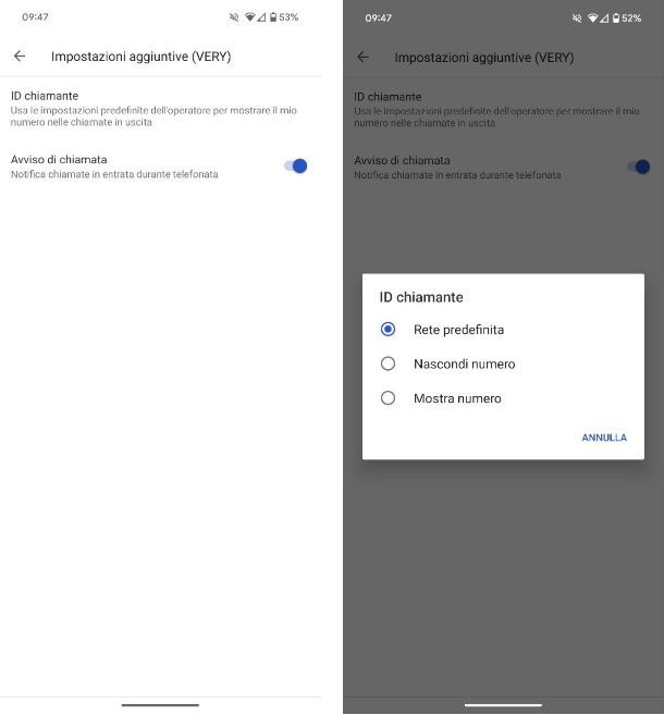 Come nascondere numero cellulare Android