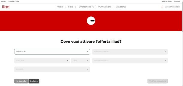 copertura iliad