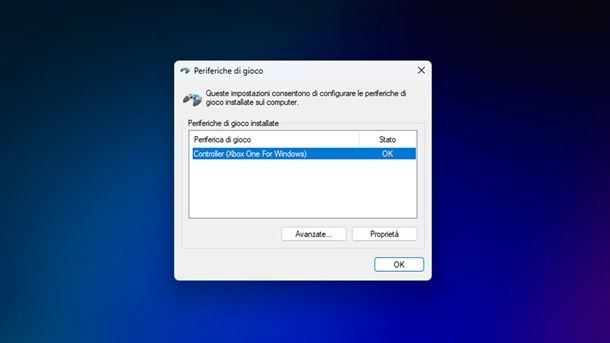 Periferiche di gioco Windows 11