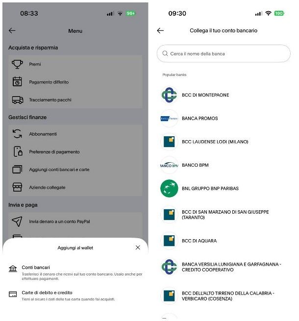 Come ricaricare conto PayPal con bonifico