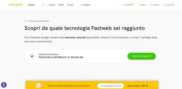 copertura fastweb