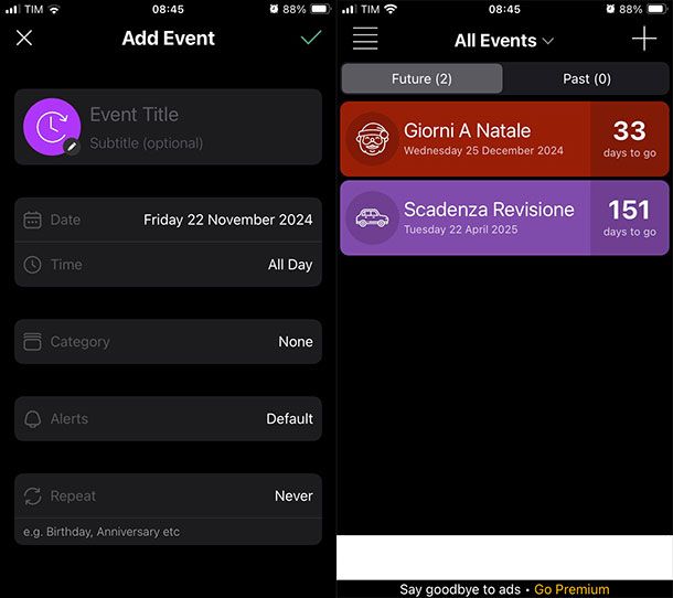 Event Countdown — Calendar App