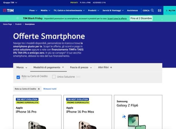TIM tariffe cellulari