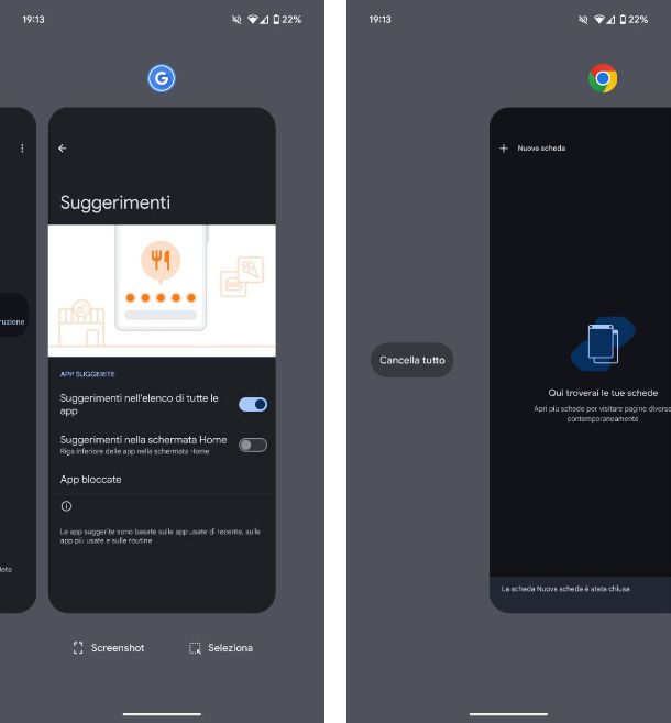 Come eliminare app in background Android