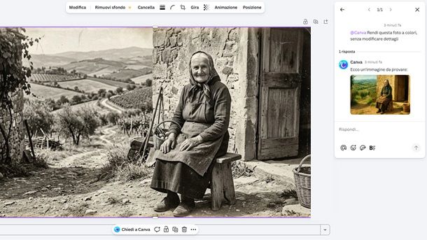 Come dare colore alle foto in bianco e nero con Canva
