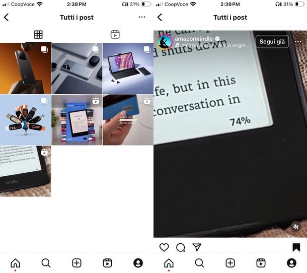 come eliminare gli elementi salvati su Instagram smartphone
