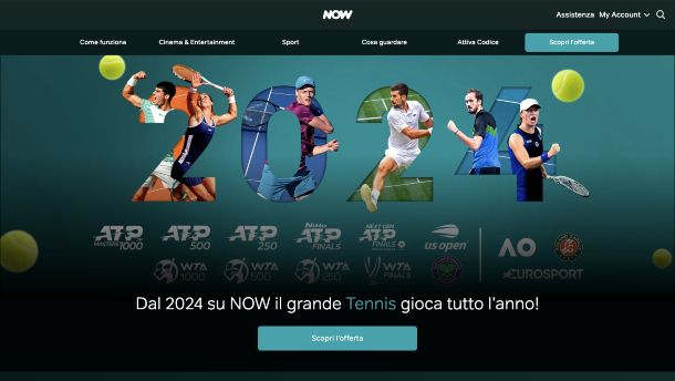 Come vedere tennis streaming