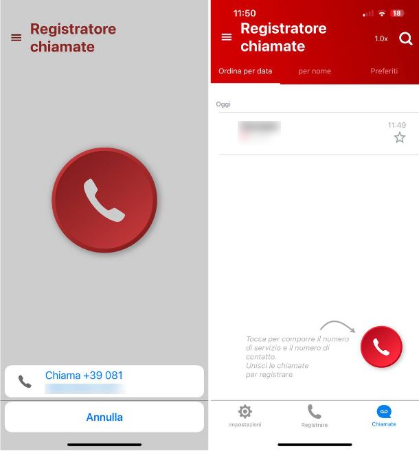 Call Recorder Chiamate