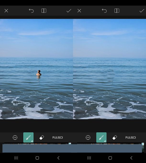 picsart rimuovere