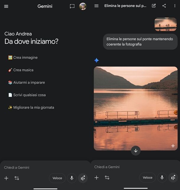 Come eliminare persone dalle foto Android Gemini
