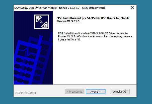 Installare i driver USB
