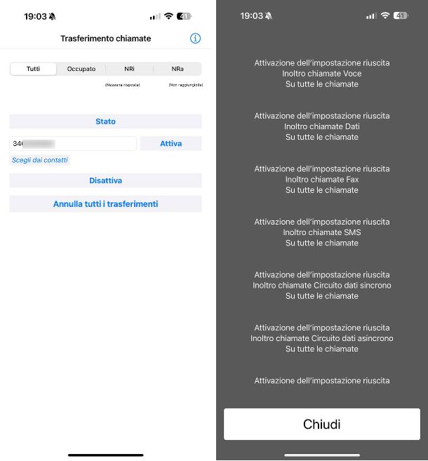 Come deviare le chiamate di un solo numero iPhone