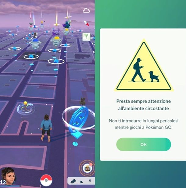 Mappa di Pokémon Go per muoversi