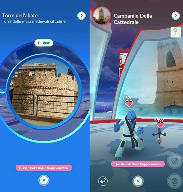 PokéStop e Palestre di Pokémon GO