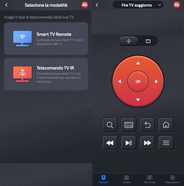 schermate app Telecomando Universale per TV