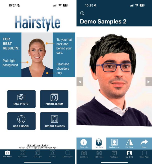Altre app per capelli