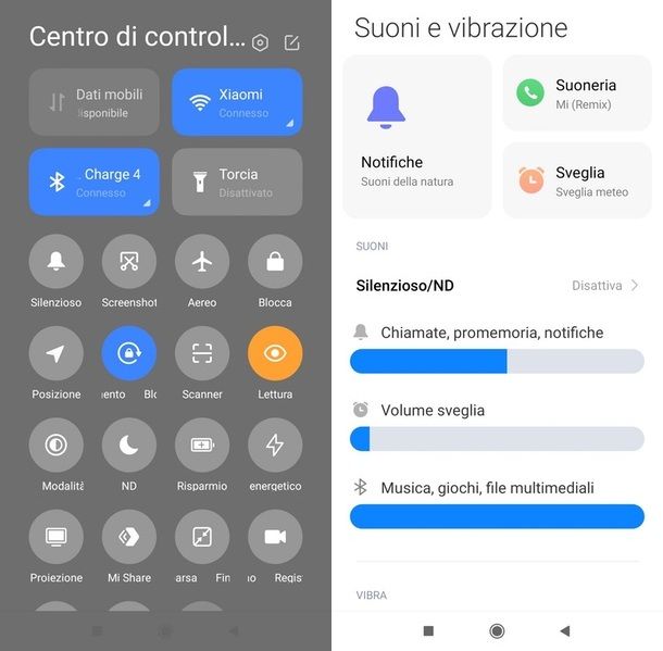 Verifica le altre opzioni audio Xiaomi