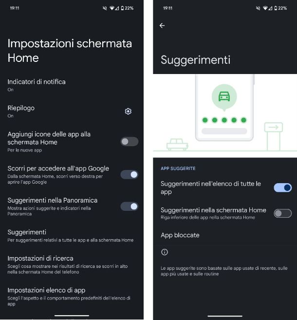 Come eliminare suggerimenti app Android