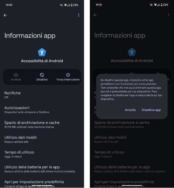 Come eliminare app predefinite Android