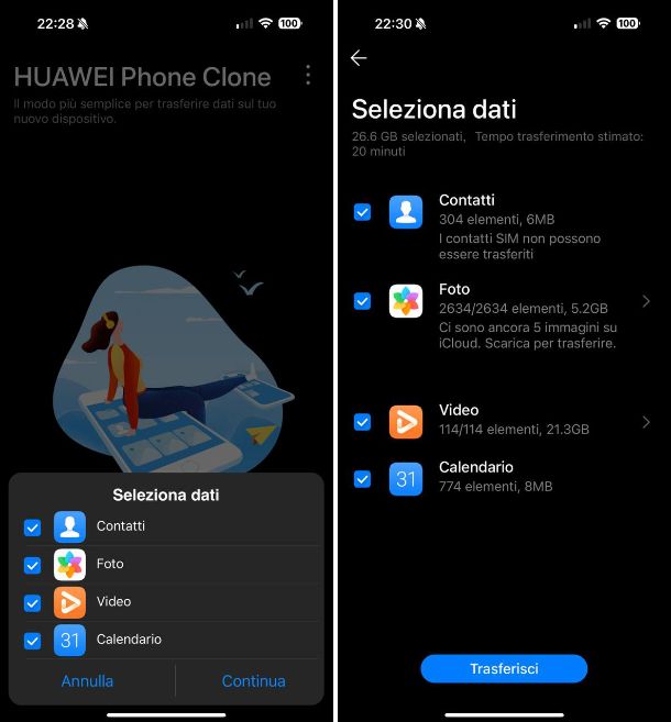Come trasferire tutti i dati da iPhone a Huawei