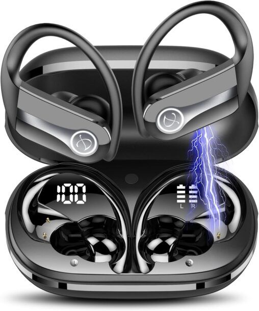 CUFFIE BLUETOOTH CON ARCHETTO SPORT AURICOLARI SENZA FILI CUFFIE Unico Bt 5 3