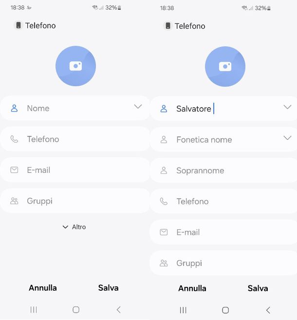 Come salvare i numeri sul telefono Samsung